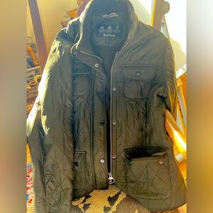 Barbour quilted fleece lined jacket